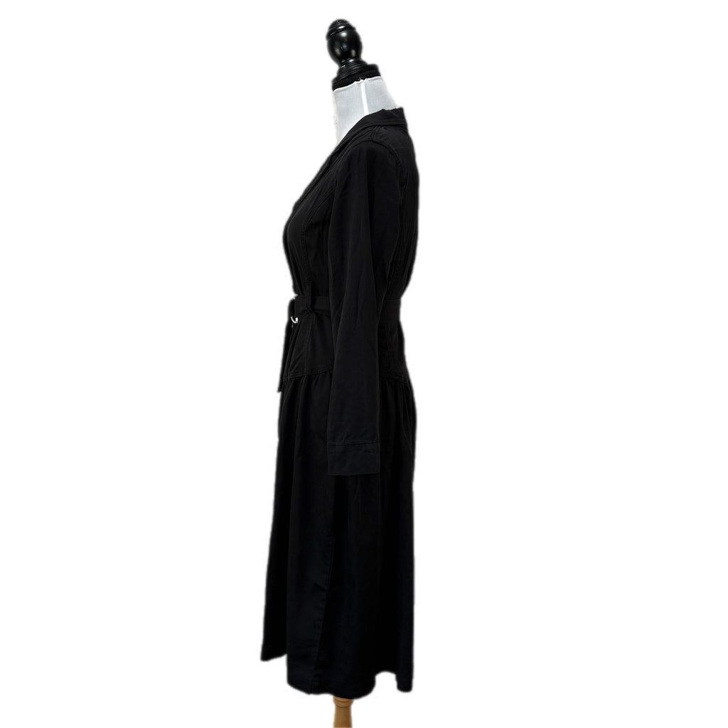 Indigo Poppy Black Western Vibes Long Sleeve Shirt Dress - Women's Size M