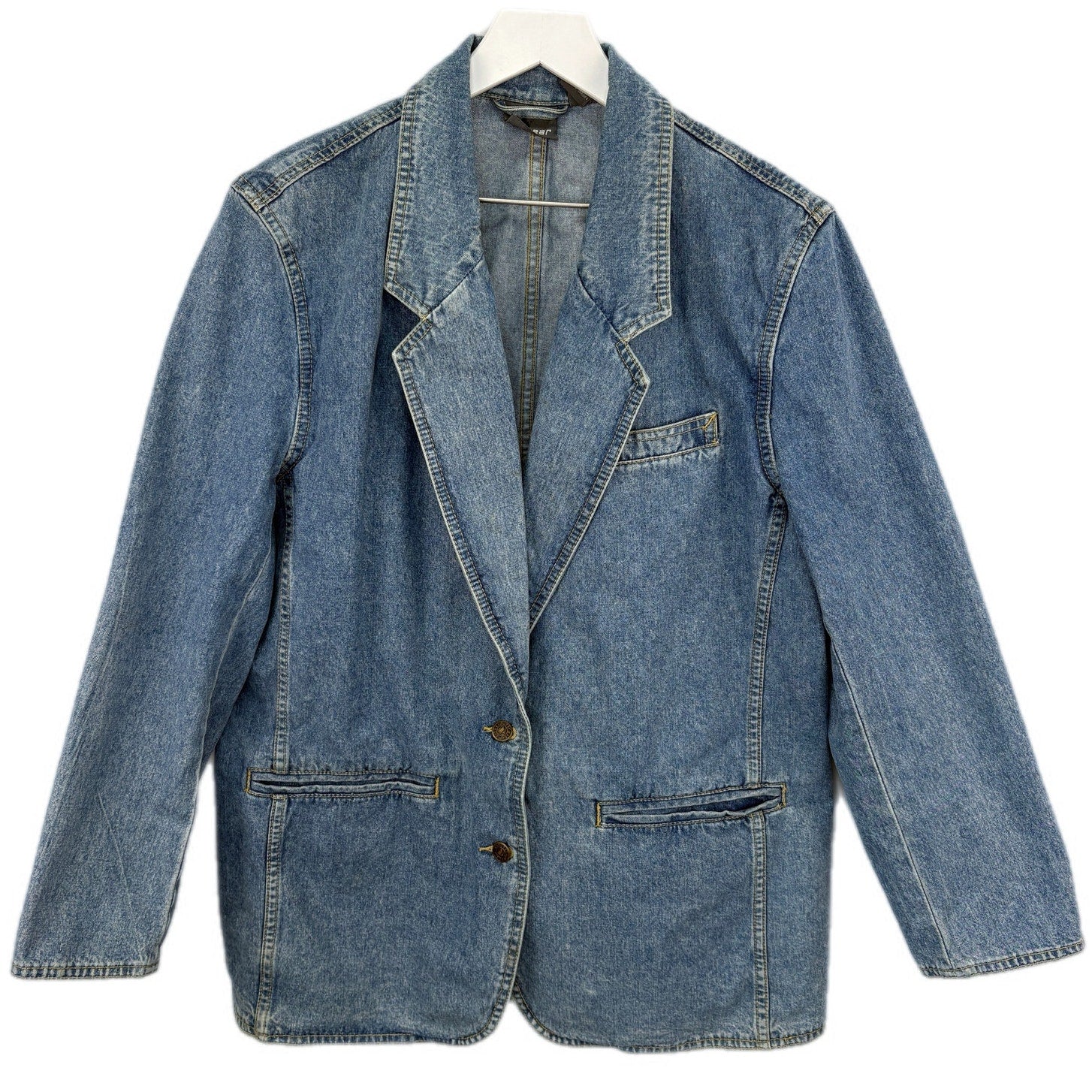 Vintage Denim Two Button Blazer - Women's Size 12