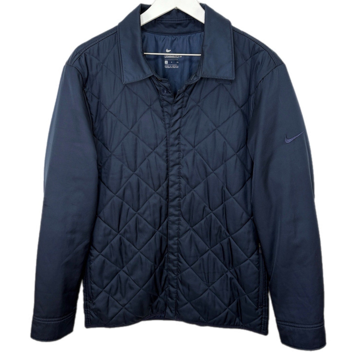 Nike Dark Blue Quilted Shacket - Men's Size S