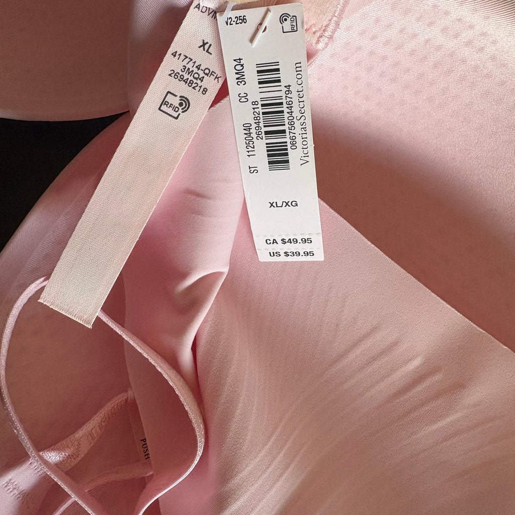 Victoria's Secret Push Up Wireless Comfort Bra in Pretty Blossom NWT Women's XL