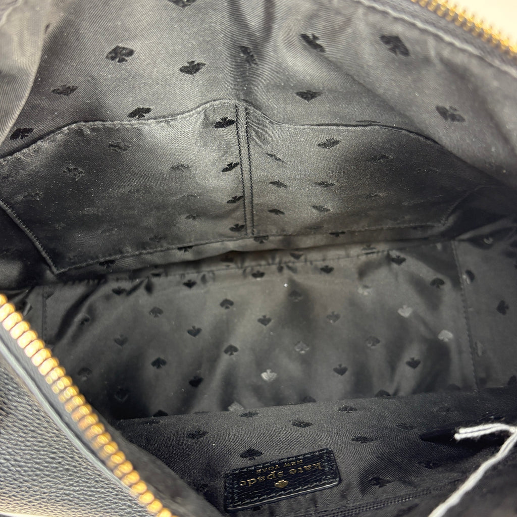 Kate Spade Hobo Black Pebbled Leather Shoulder Bag