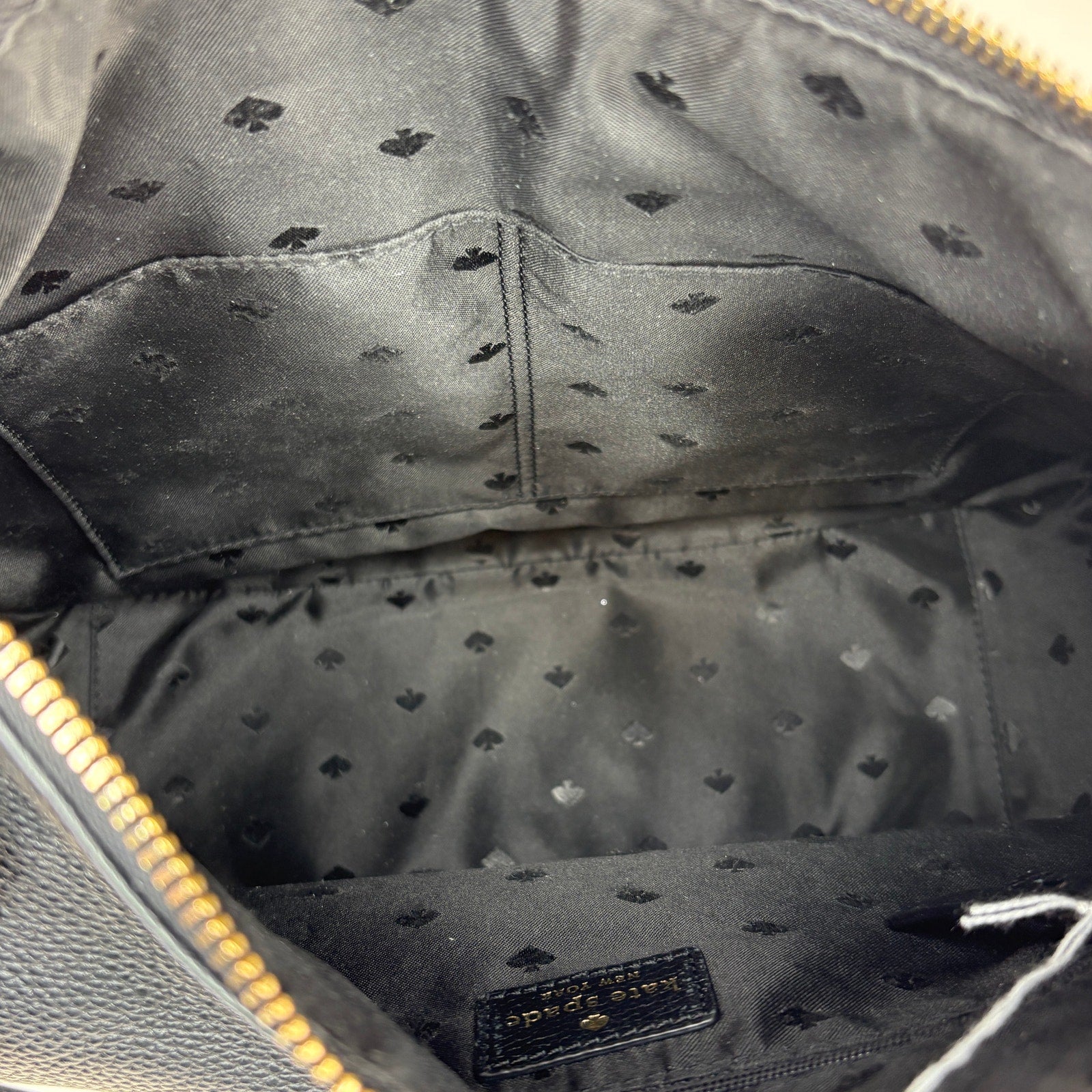 Kate Spade Hobo Black Pebbled Leather Shoulder Bag