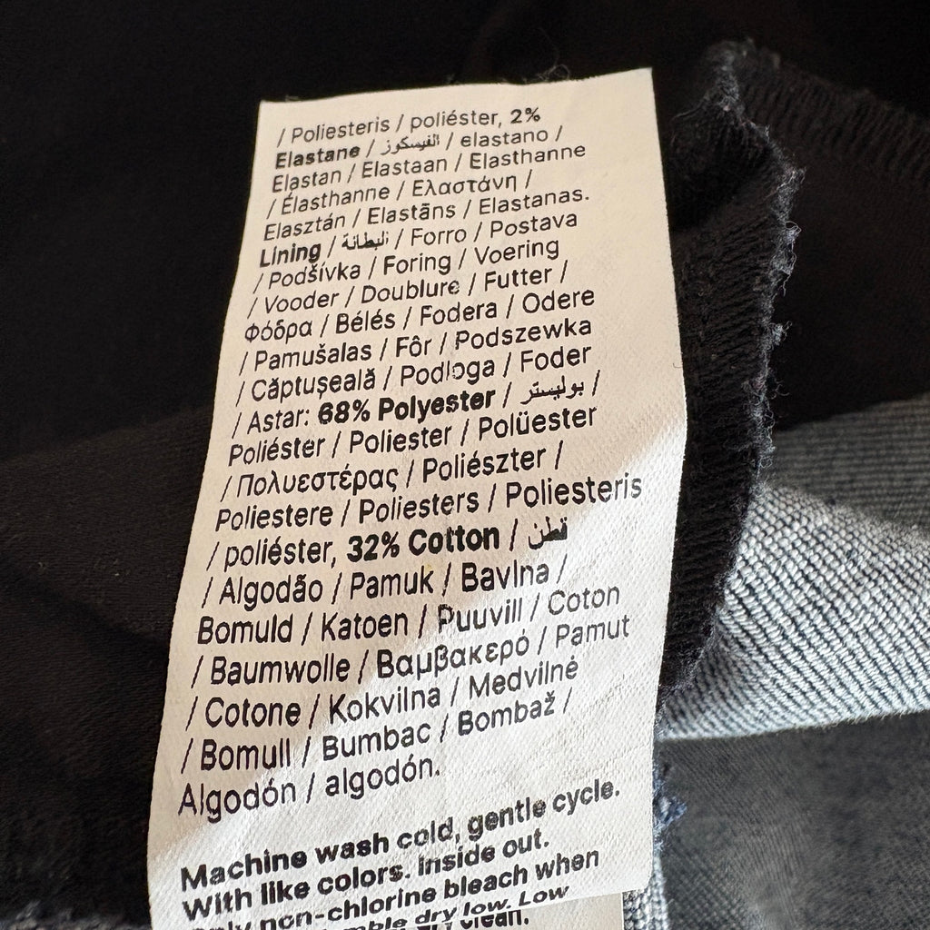 Spanx Dark Wash Boot Cut Pull On Trousers - Women's Size L