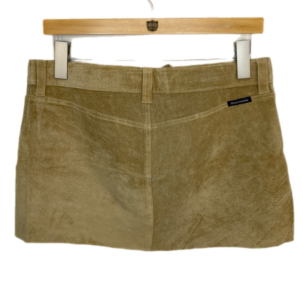Abercrombie Light Brown Suede Mini Skirt - Women's Size 4