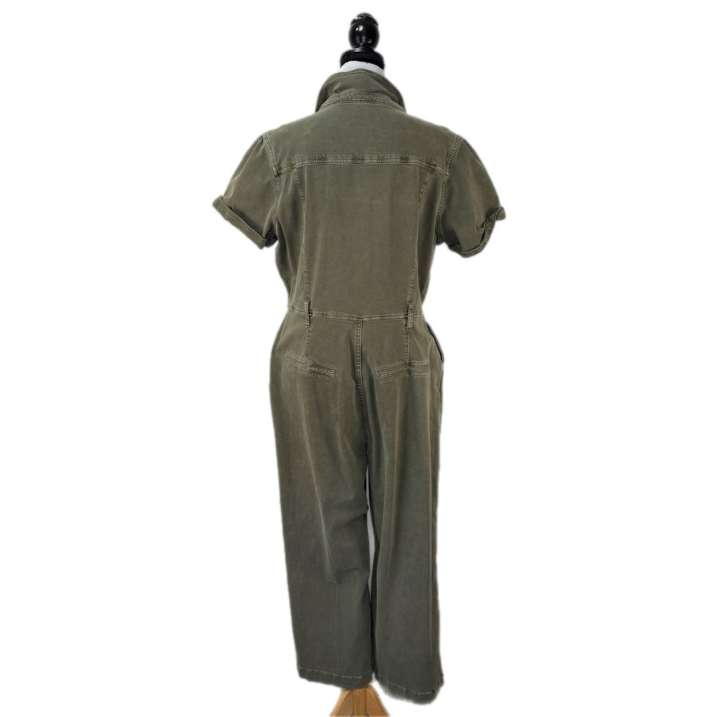Paige Green Crop Overalls - Women's Size 14