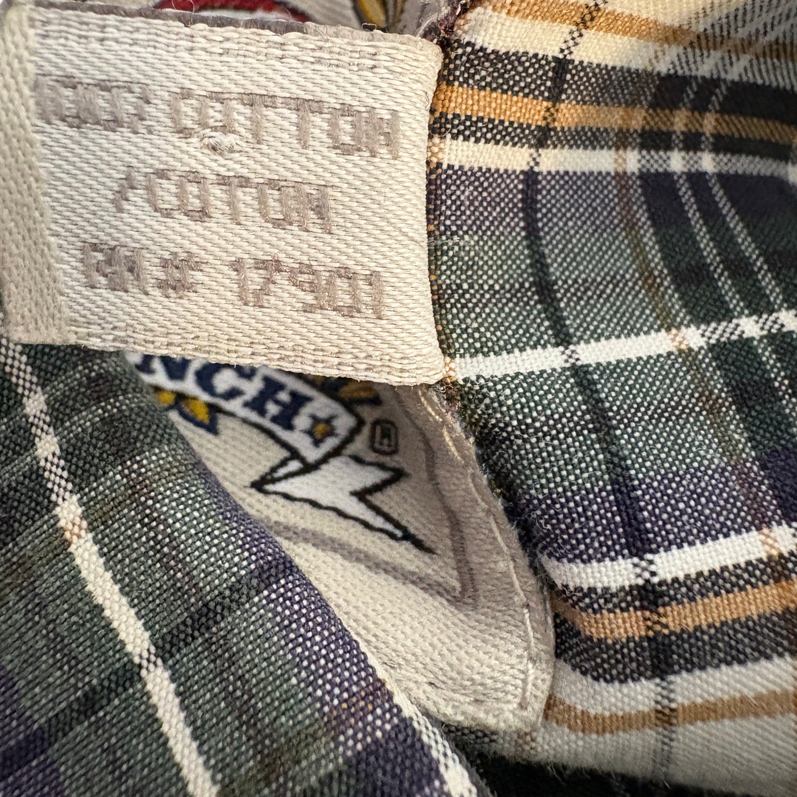 Cinch Green Plaid Cotton Button Down Shirt - Men's Size L