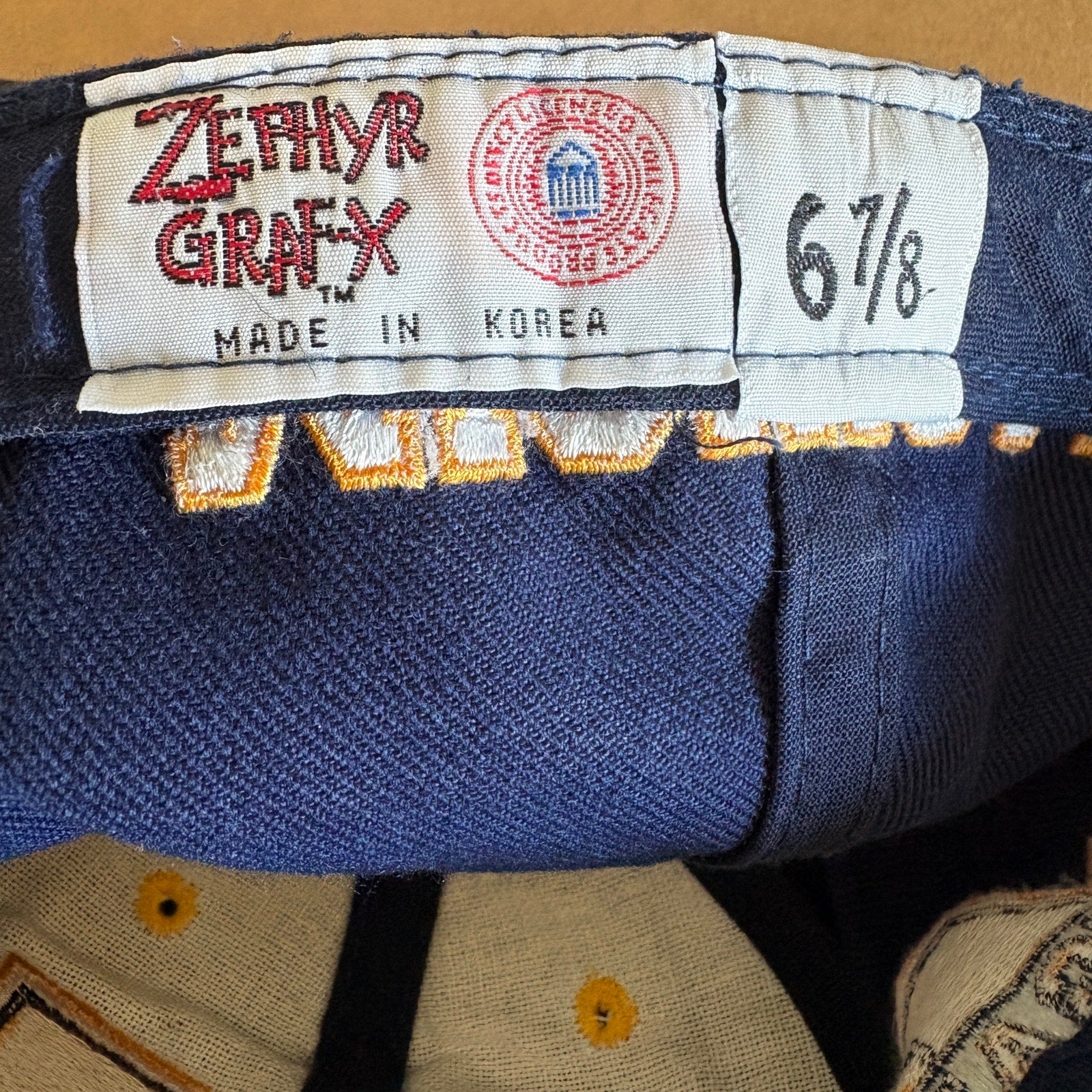 Vintage Zephyr Graf-X Michigan Big M Logo Fitted Hat 6 7/8