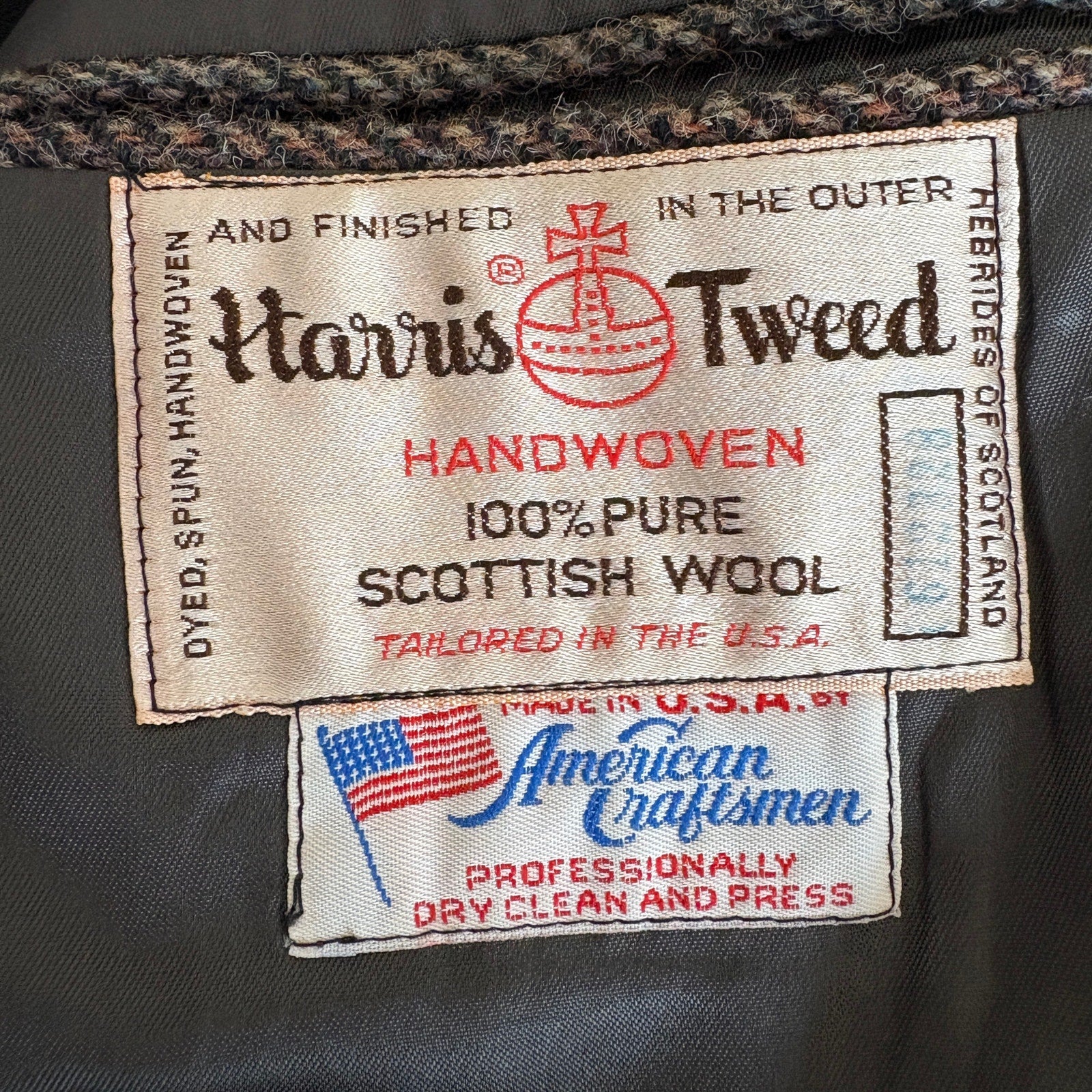 Harris Tweed Made in the USA Wool Blazer - Men's Size 42