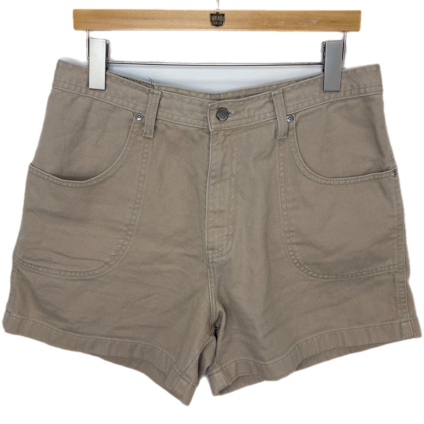Y2K Gitano High Rise Khaki Shorts - Women's Size 14