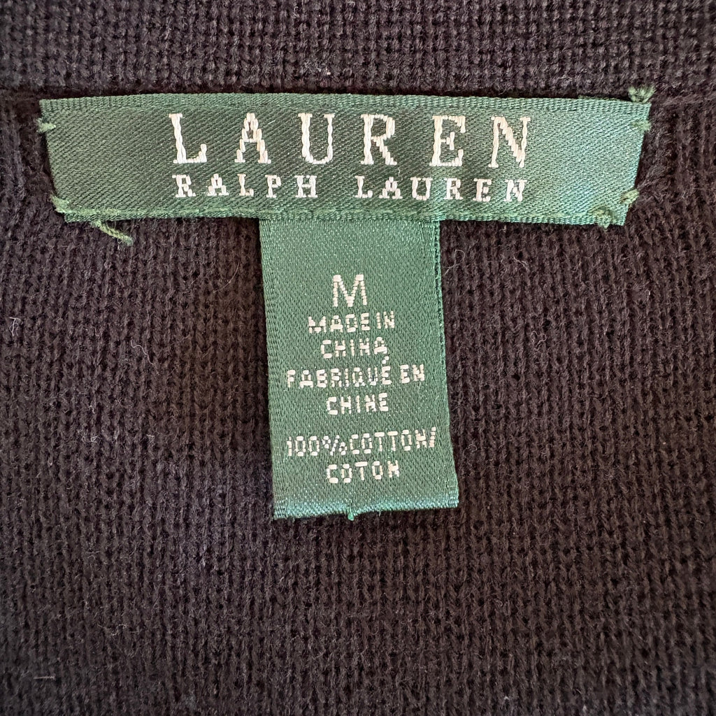 Ralph Lauren Black Ponte Knit Blazer Jacket - Women's Size M