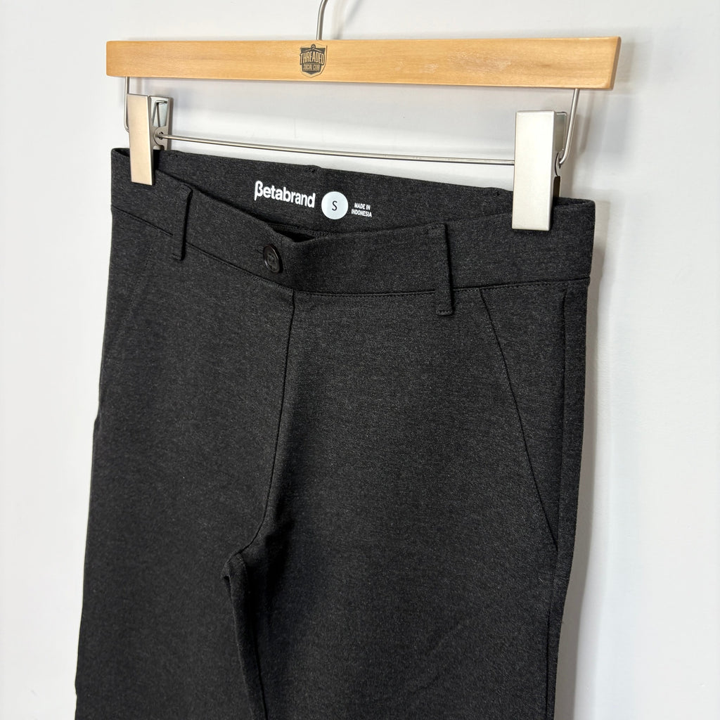 Betabrand Dark Gray Classic Boot Cut Dress Yoga Pant - Women's Size Small