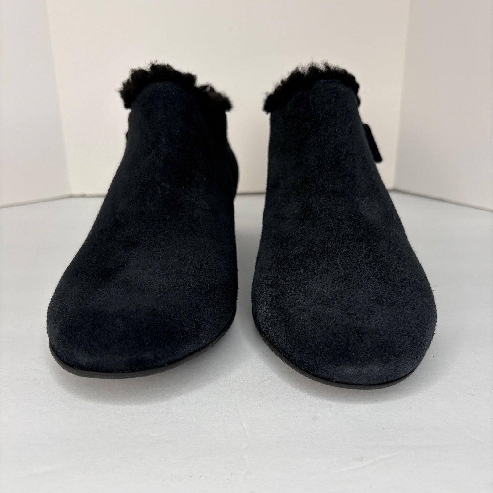 Cole Haan Faux Fur Lined Waterproof Ankle Wedge Booties - Women's Size 10B