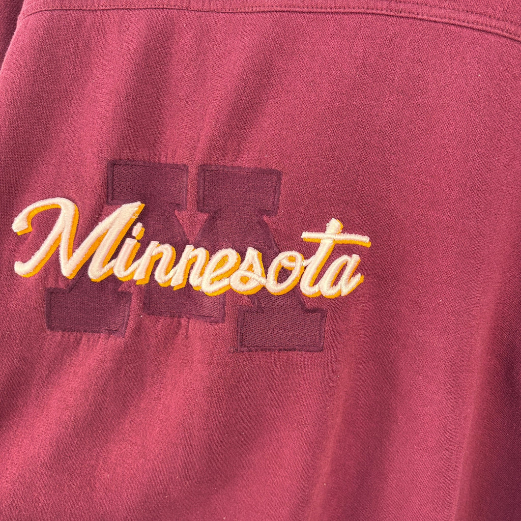 Vintage Minnesota Embroidered Patch Crewneck Sweatshirt - Men's Size XL