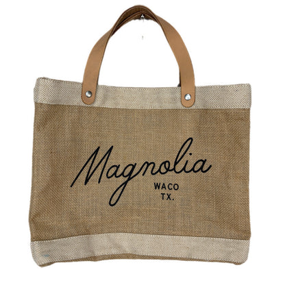 Magnolia Apolis Global Citizen Script Market Tote NWT