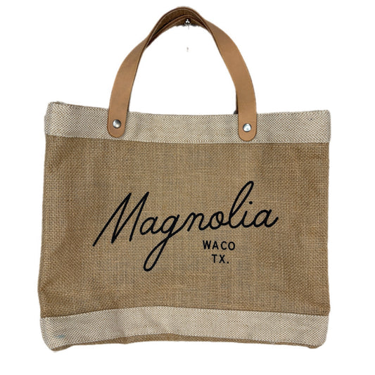Magnolia Apolis Global Citizen Script Market Tote NWT