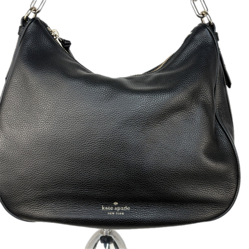 Kate Spade Hobo Black Pebbled Leather Shoulder Bag