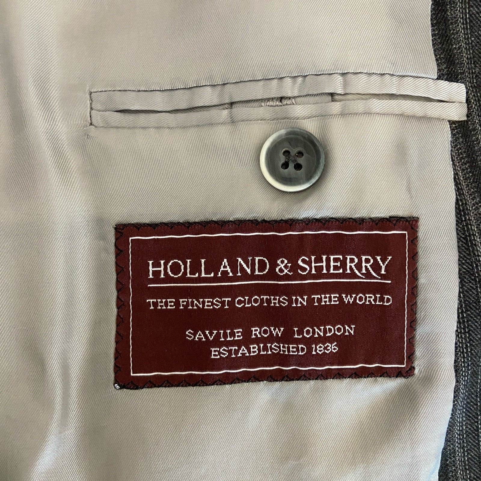 Carl Sterr Wool Gray Stripe Notch Lapel Three Button Suit - Men's Size 43XL