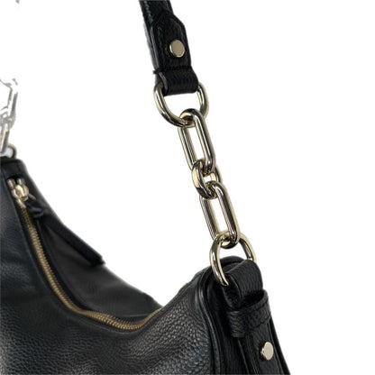 Kate Spade Hobo Black Pebbled Leather Shoulder Bag