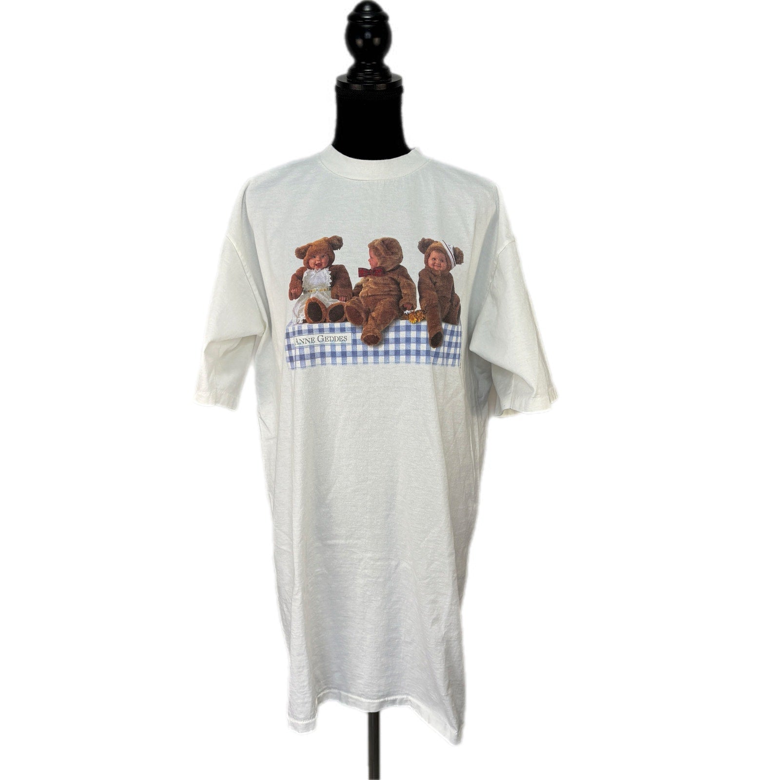 Vintage 90s Single Stitch Anne Geddes Baby Bears Sleep T Shirt - Women's O/S