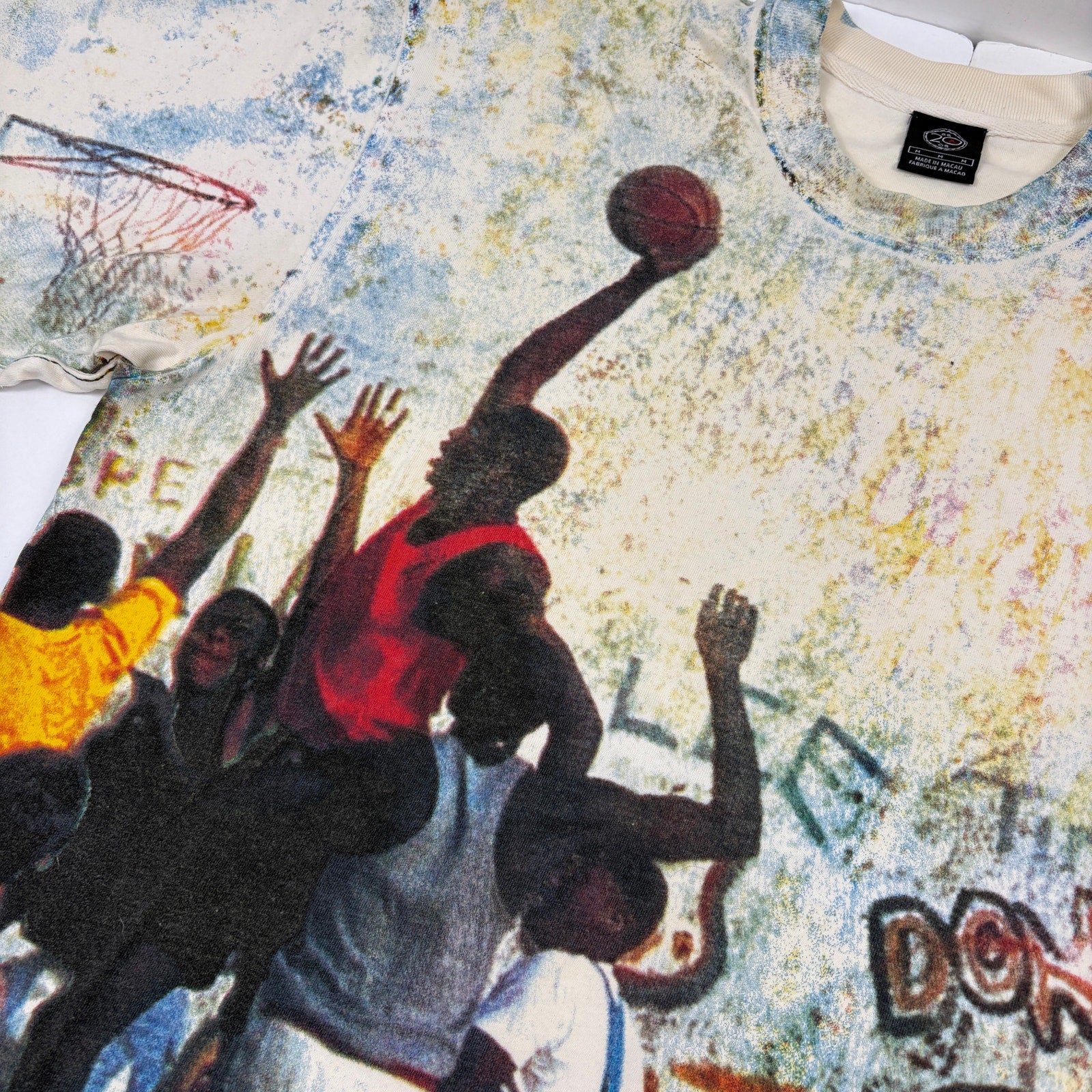 Vintage Nike Air Jordan Playground AOP 20th Anniversary 1985 2005 Shirt Rare