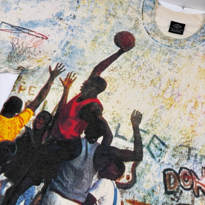 Vintage Nike Air Jordan Playground AOP 20th Anniversary 1985 2005 Shirt Rare
