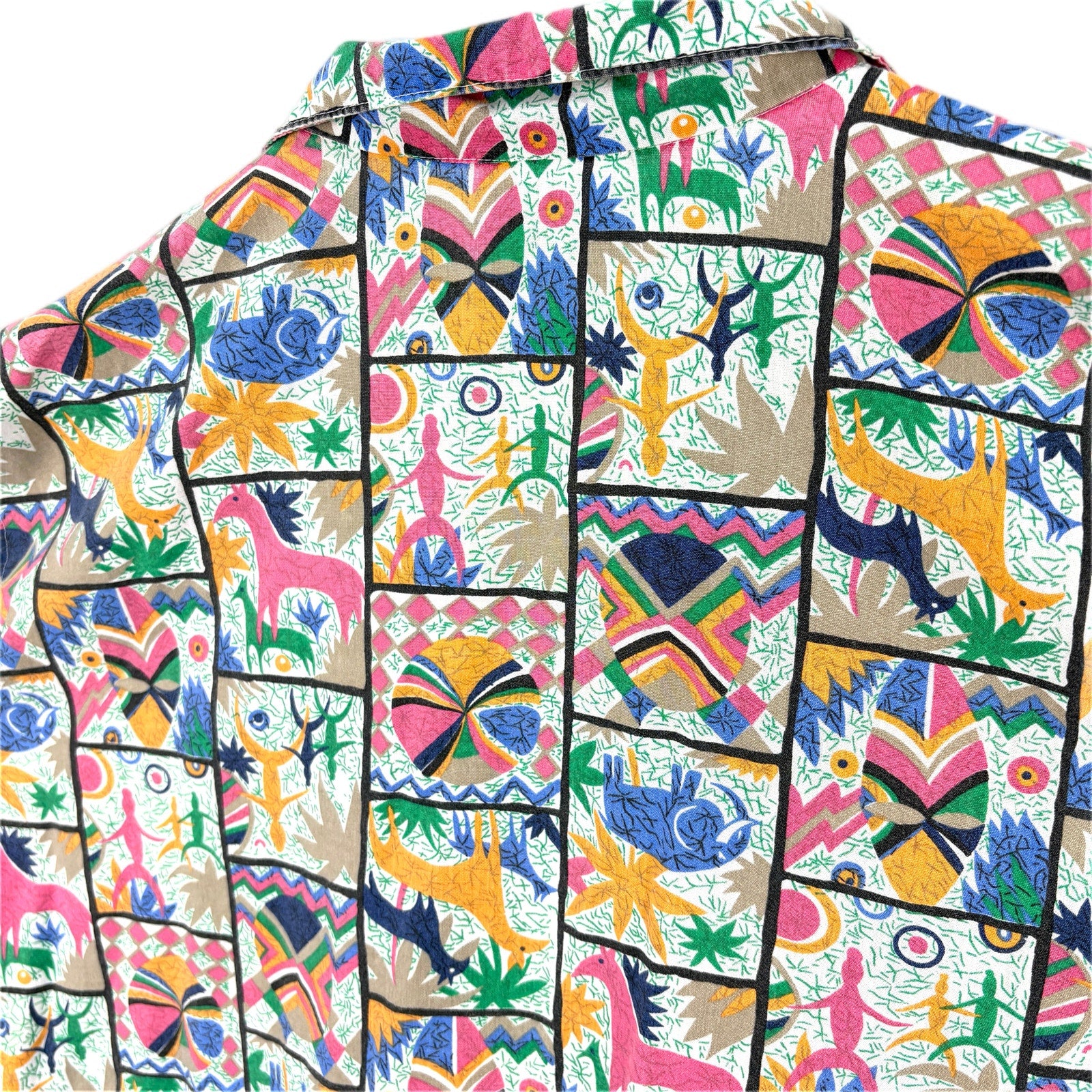 Vintage Levi's Abstract Animal Print Short Sleeve Shirt - Women's XXL