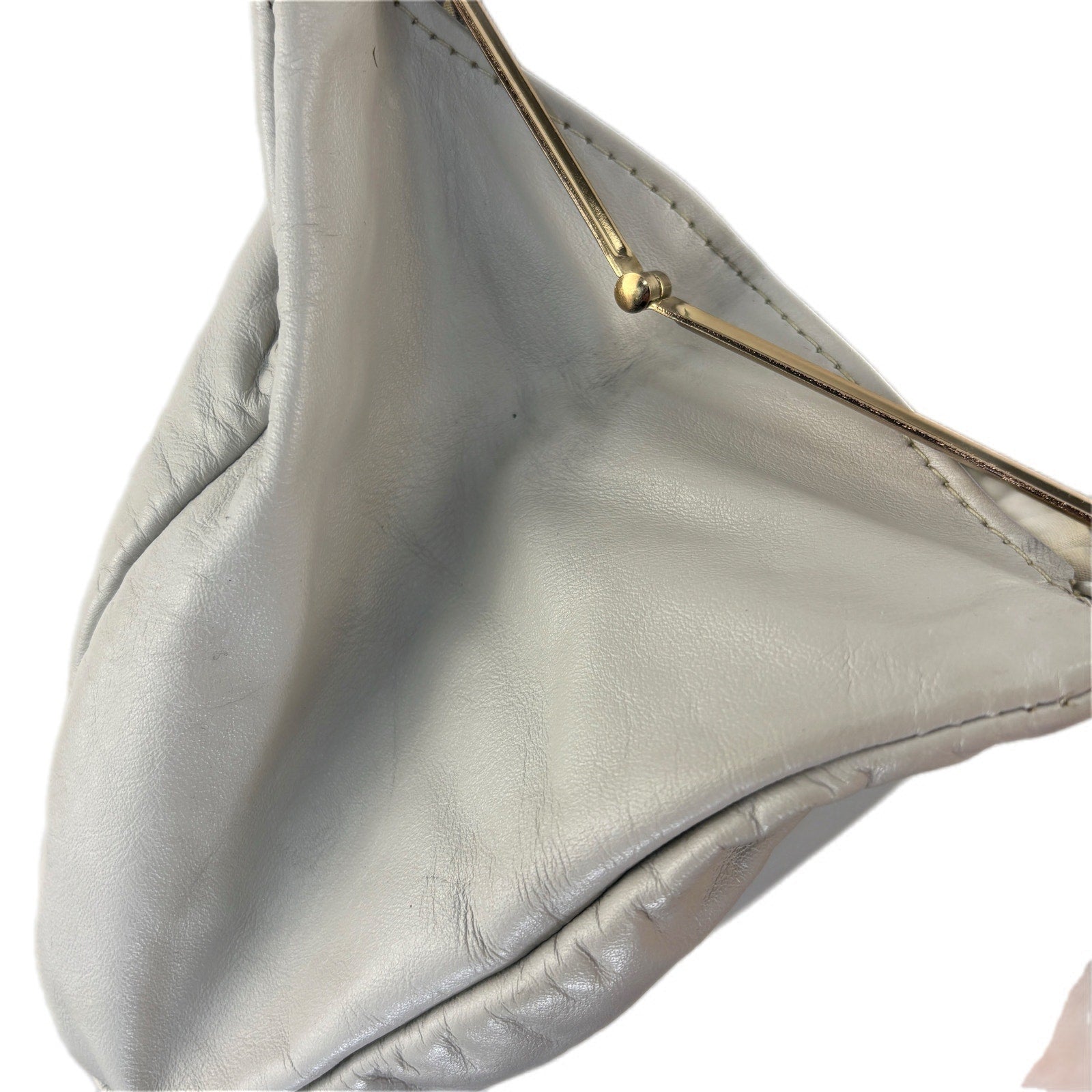 Vintage Letisse Gray Shoulder Strap Pouch Purse