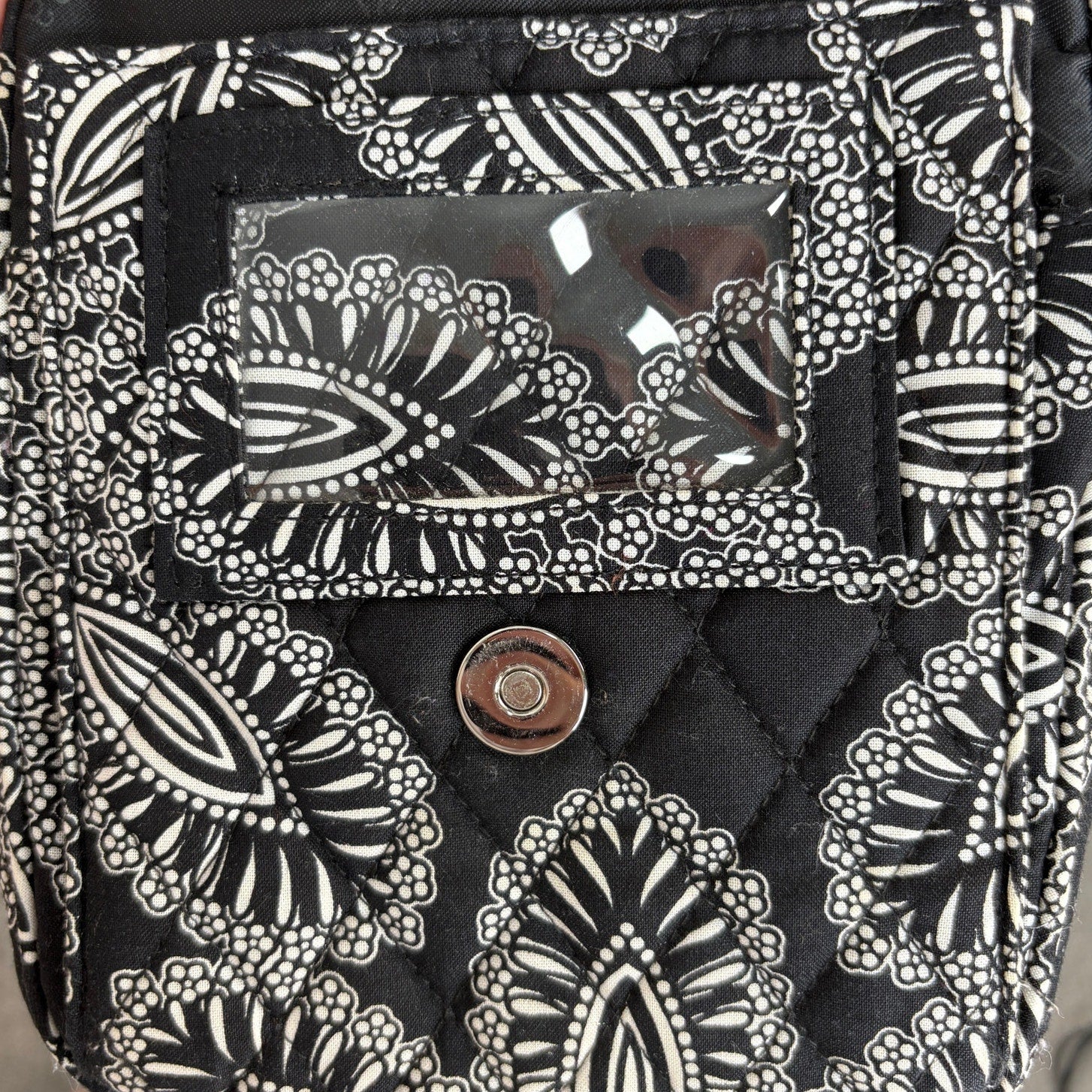 Vera Bradley Blanco Bouquet Mini Hipster Crossbody Bag