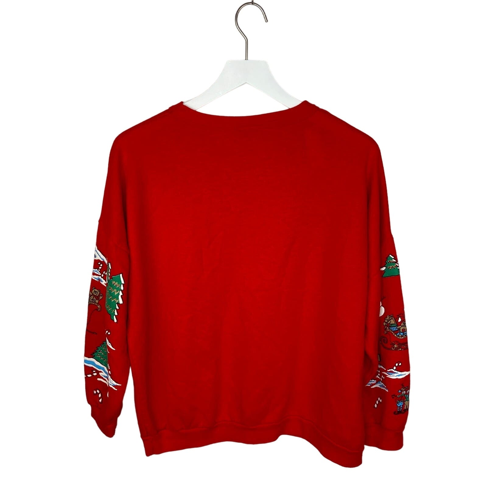 Vintage Puffy Paint North Pole Santa's Workshop Crewneck Sweatshirt - Women's S