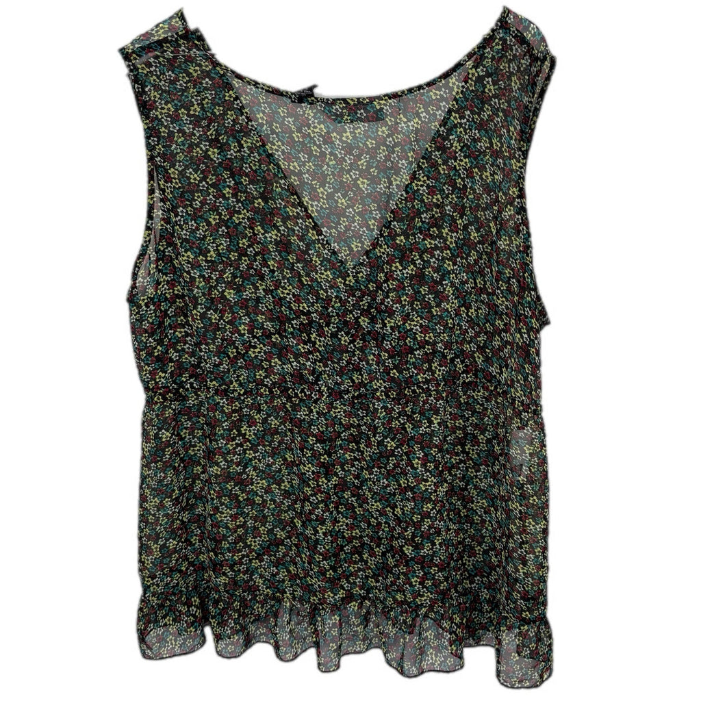 Sheer Floral Tank Top - Women's Size 3X