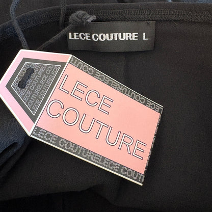 Lece Couture Black Tie Up Stretchy Corset - Women's Size L