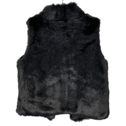 Mob Wife Chic Black Faux Fur Vest NWT - Women's Size S