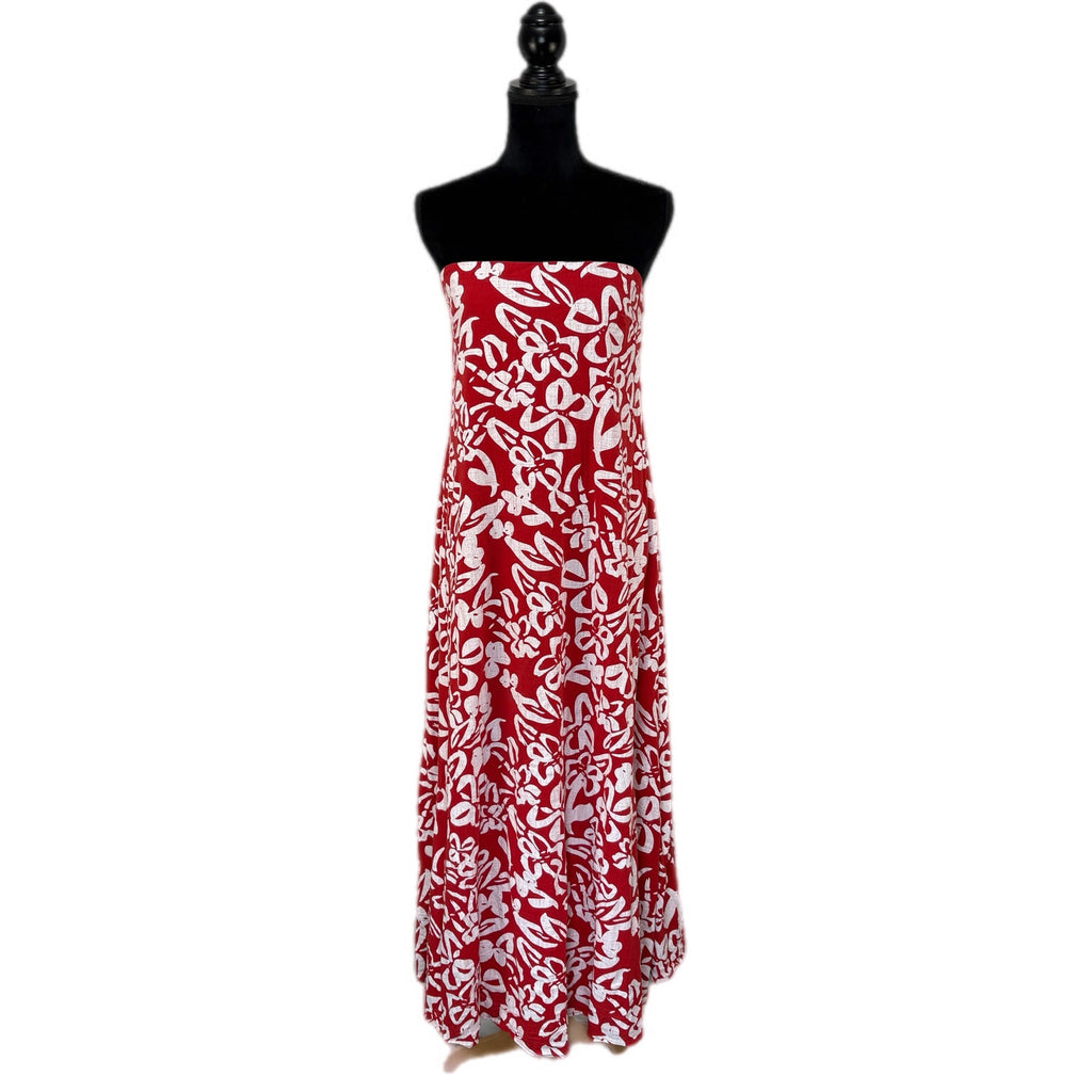 Petal + Pup Red Hawaiian Vibes Strapless Dress - Women's Size XL