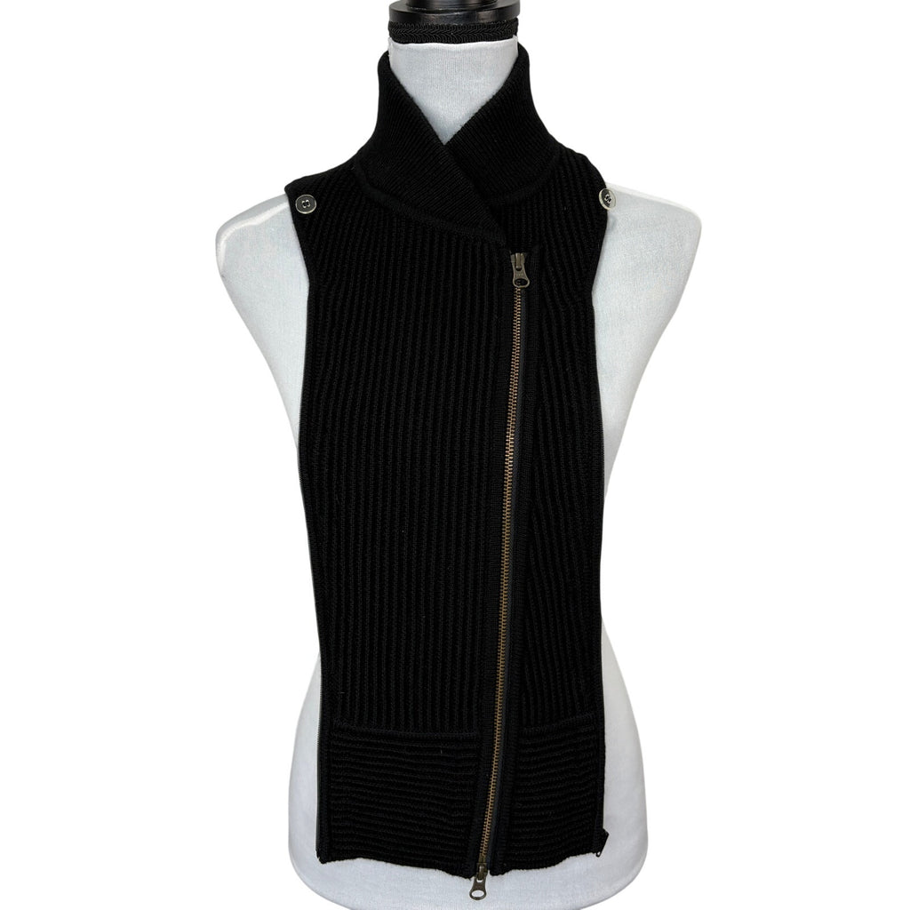 Veronica Beard Hudson Herringbone Jacket Black Wool Sweater Dickey - Women's 2