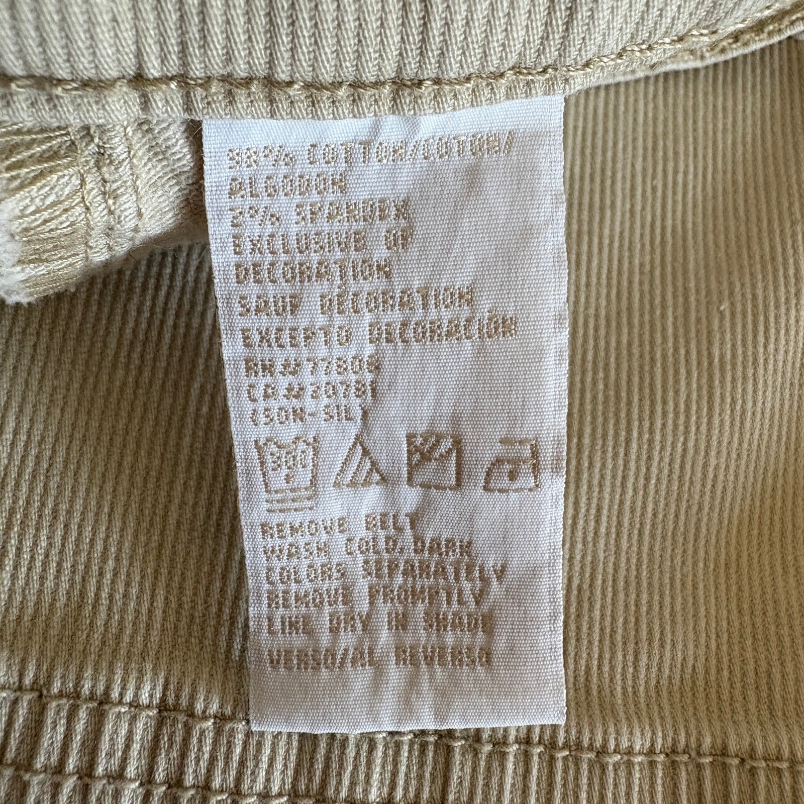Y2K Tommy Jeans Low Rise Crop Khaki Pants - Women's Size Small