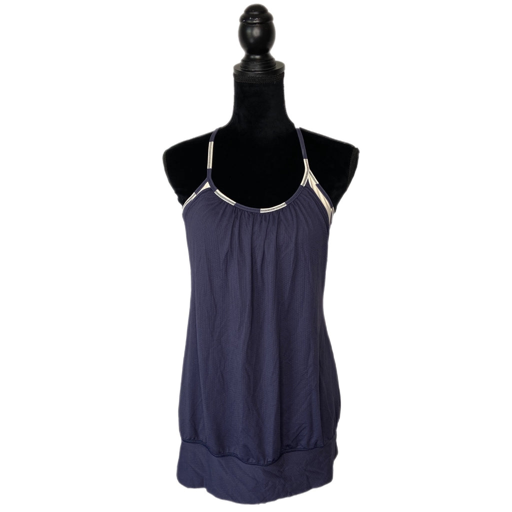 Lululemon No Limits Tank Cadet Blue Steep Stripe - Women's Size 8