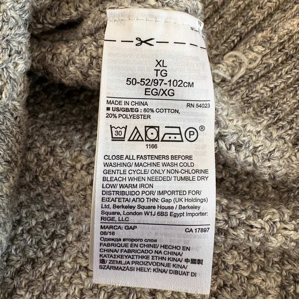 Gap Cowl Neck Cardigan - Men's Size XL