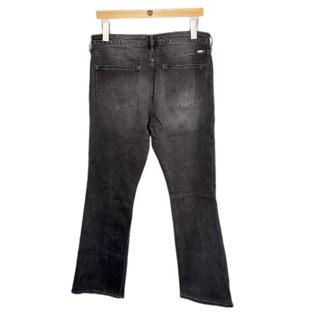 KanCan Faded Black Flare Leg Stretchy Jeans - Women's Size 13