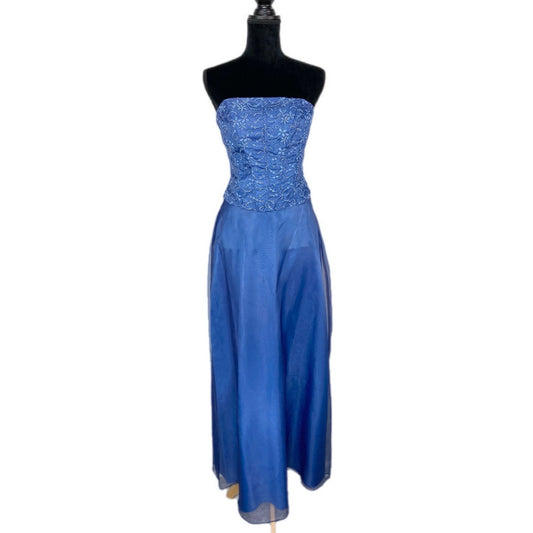 American Vintage Zum Zum Ocean Blue 2 pc Formal Prom Dress NWT - Women's 9/10