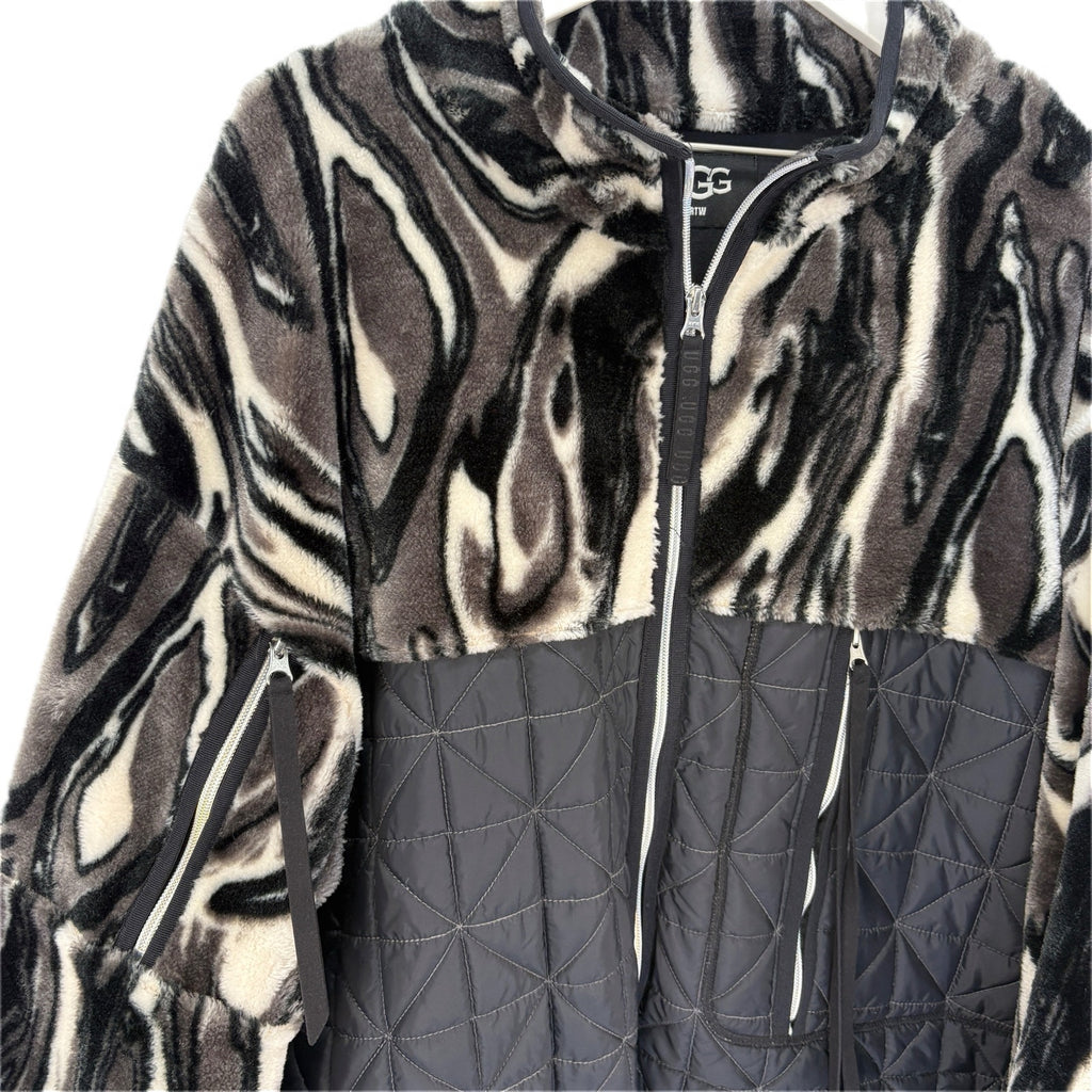 UGG Marlene Quilted Fleece Jacket - Women's Size L
