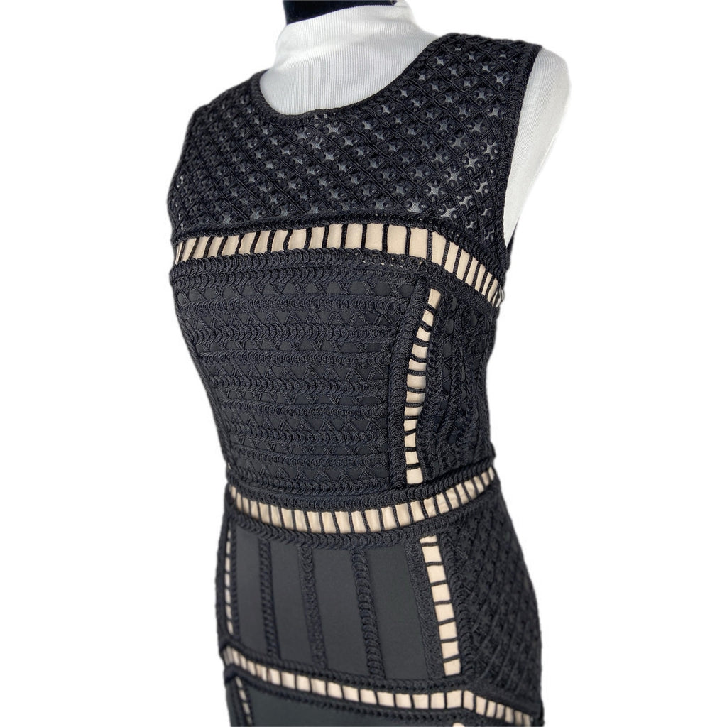 Formal Prom Scuba Tape Work Evening Floor Length Mermaid Dress - Women's Size 6