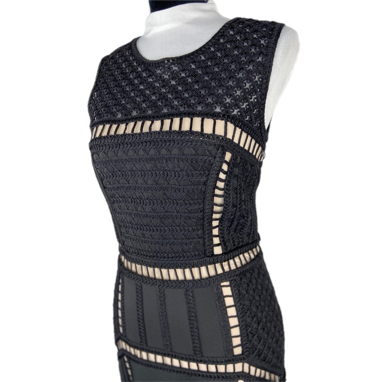 Formal Prom Scuba Tape Work Evening Floor Length Mermaid Dress - Women's Size 6