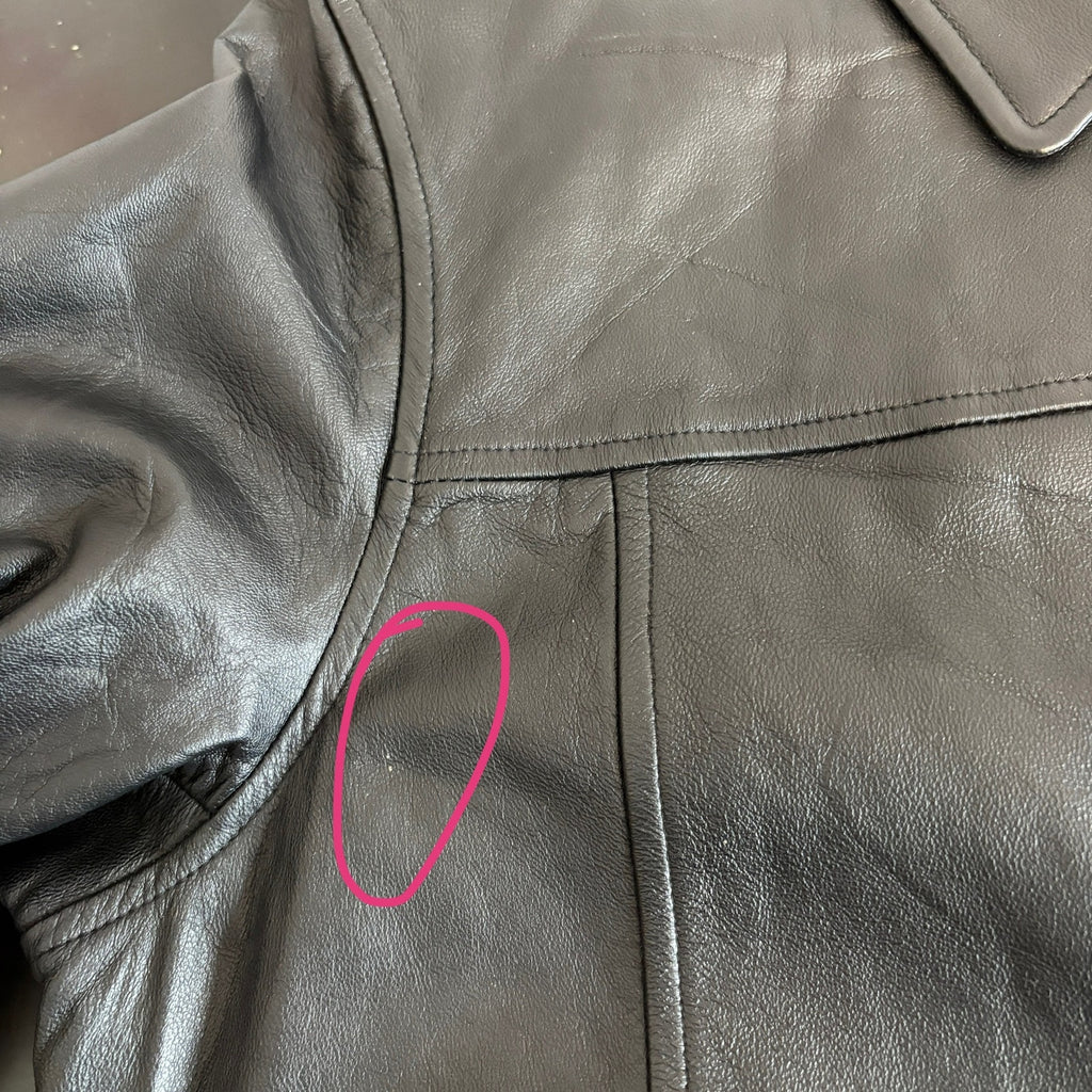 Y2K Black Leather Jacket - Women's Size L