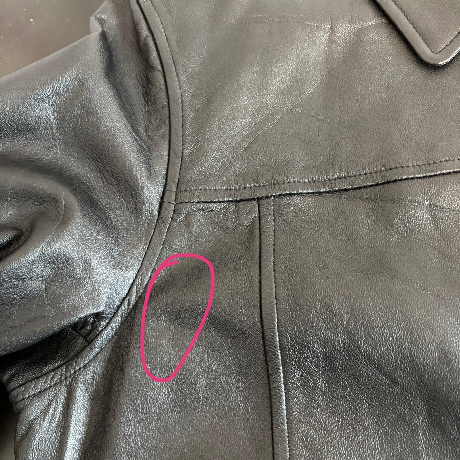 Y2K Black Leather Jacket - Women's Size L