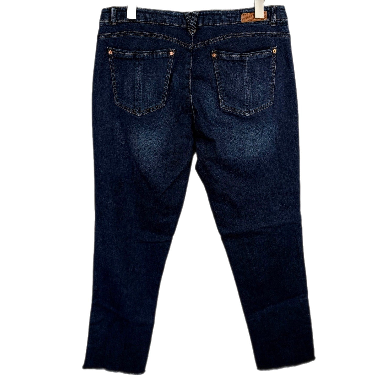 Democracy Flex-ellent Raw Hem Dark Wash Jeans - Women's Size 14