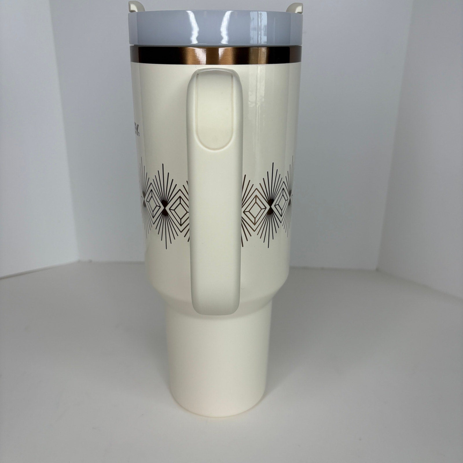 Stanley Deco Cream Gloss 40 oz Tumbler No Straw