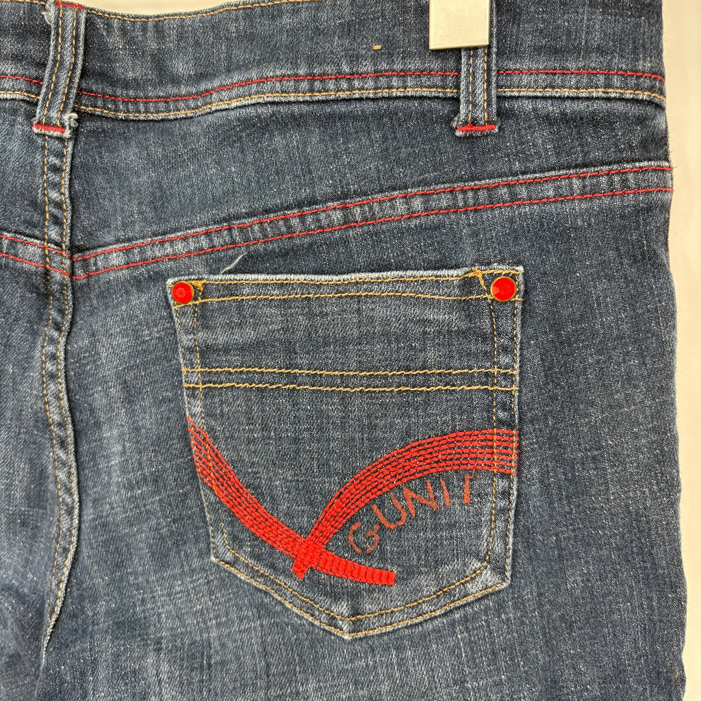 G-Unit Red Jewel Bling Denim Board Shorts - Women's Size 13
