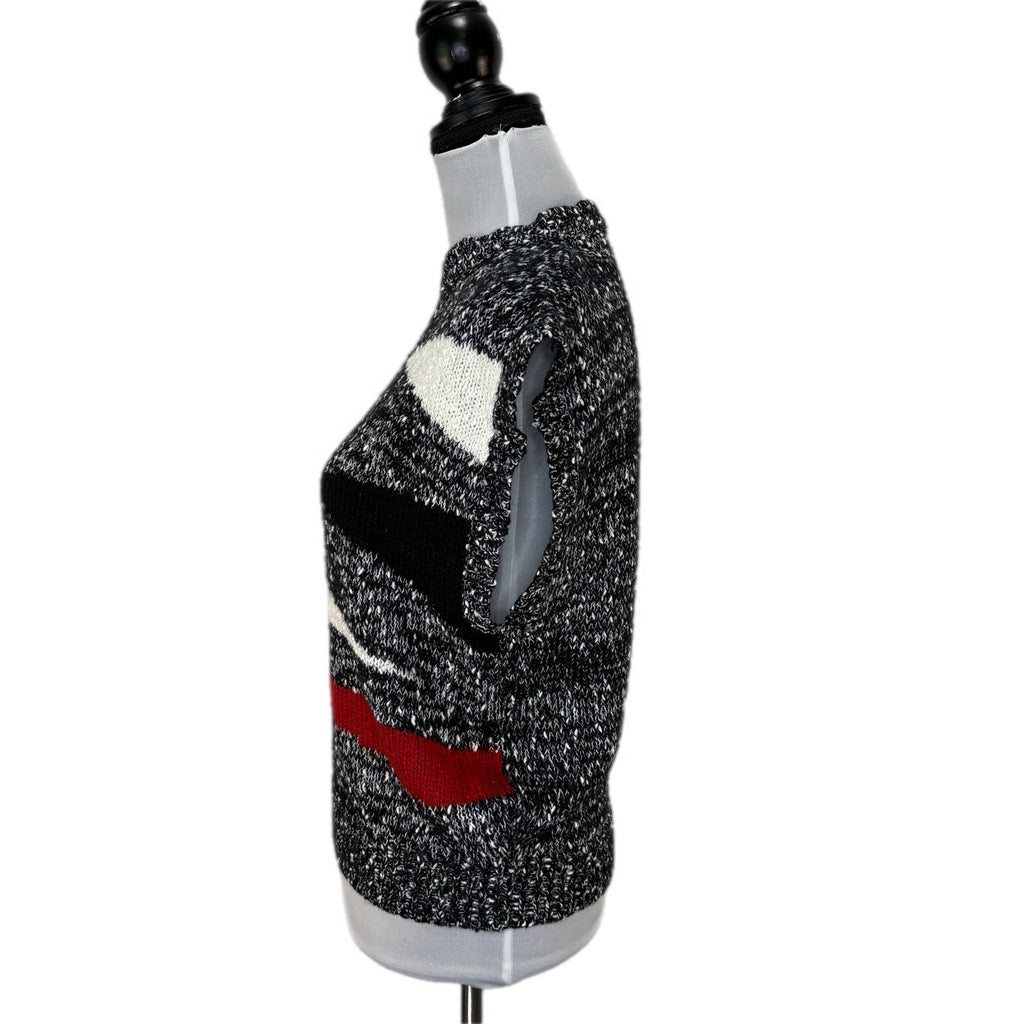 Vintage 80's 90's Patterned Sleeveless Sweater - Women's Size Small