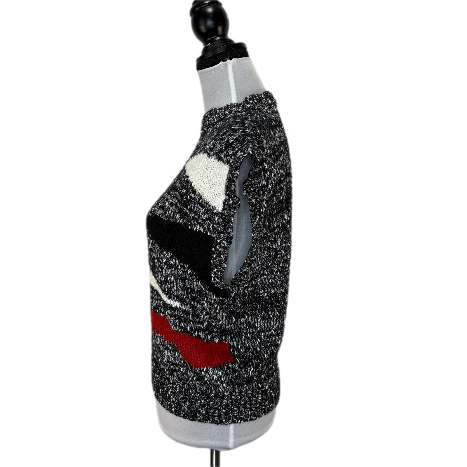 Vintage 80's 90's Patterned Sleeveless Sweater - Women's Size Small