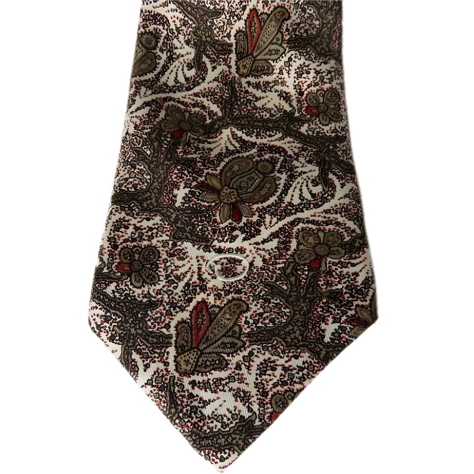 Vintage Oscar de la Renta Silk Floral Men's Tie